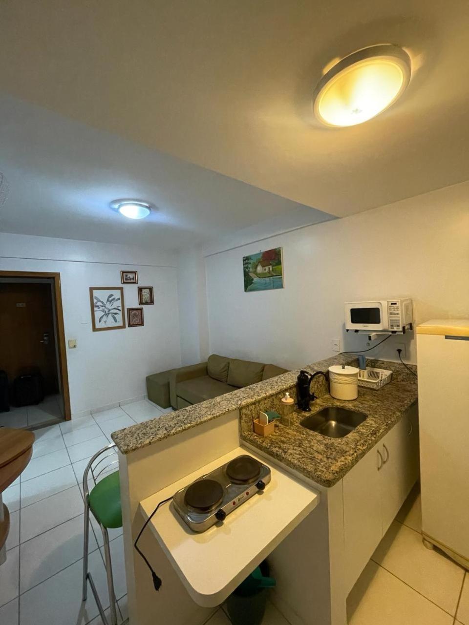 Flat Golden Dolphin Grand Hotel - Quarto E Sala Com Roupa De Cama E Banho - Piscinas 24H カルダス・ノバス エクステリア 写真